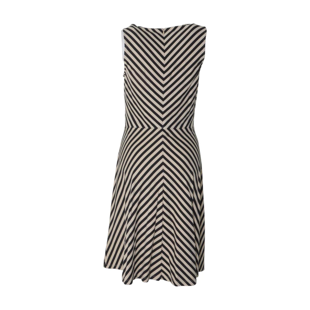 Tan Striped Midi Dress - Image 2