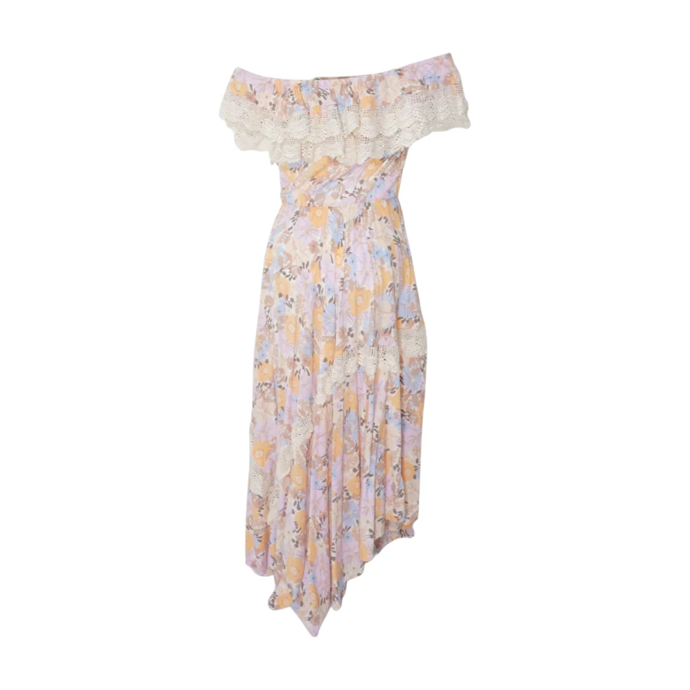 Beige Floral Maxi Dress - Image 2