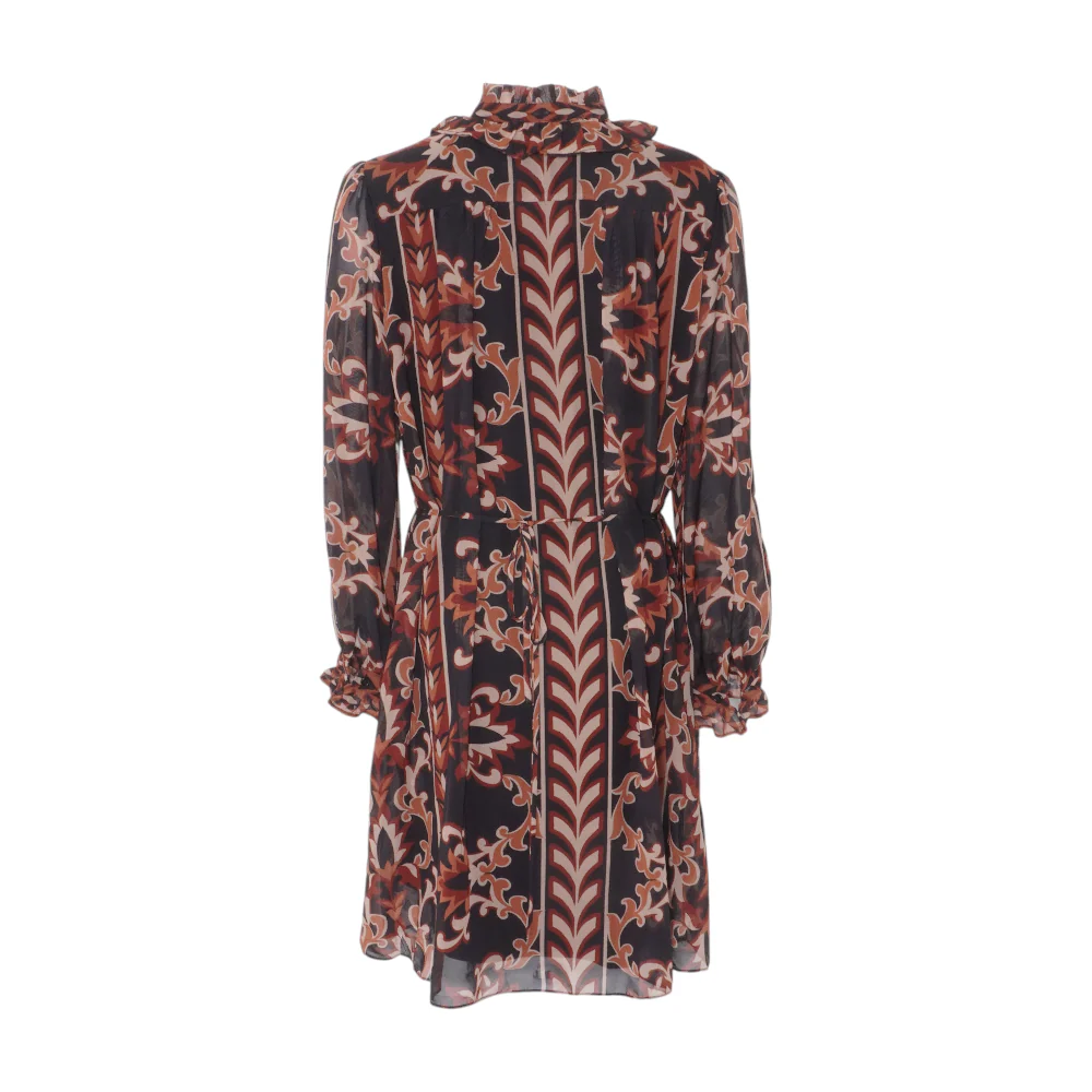 Black Abstract Midi Dress - Image 2