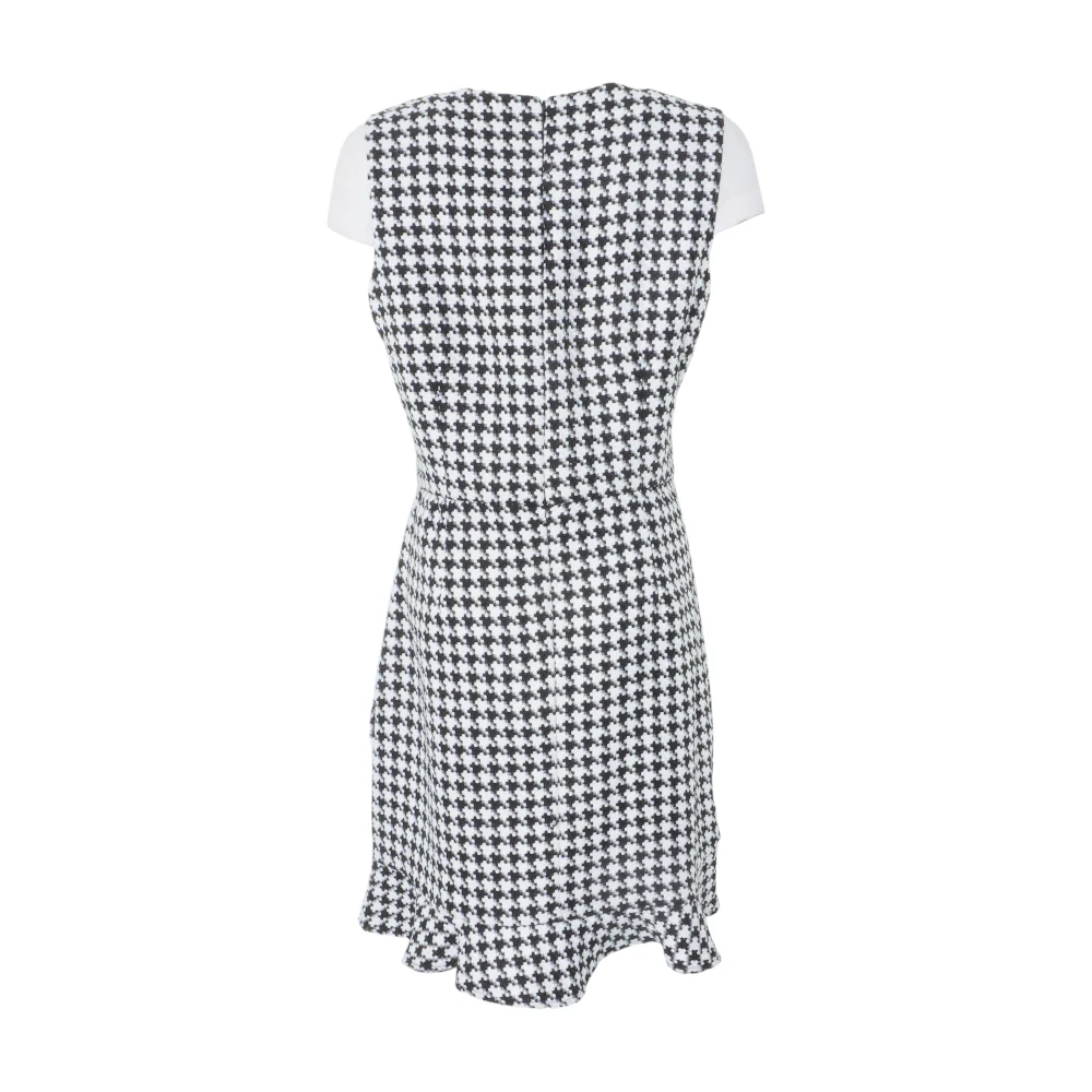 Black Houndstooth Midi Dress - Image 2