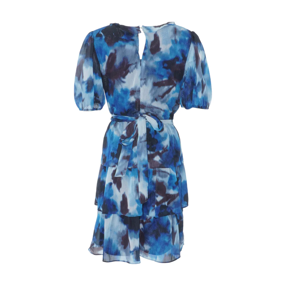 Blue Tie-Dye Midi Dress - Image 2