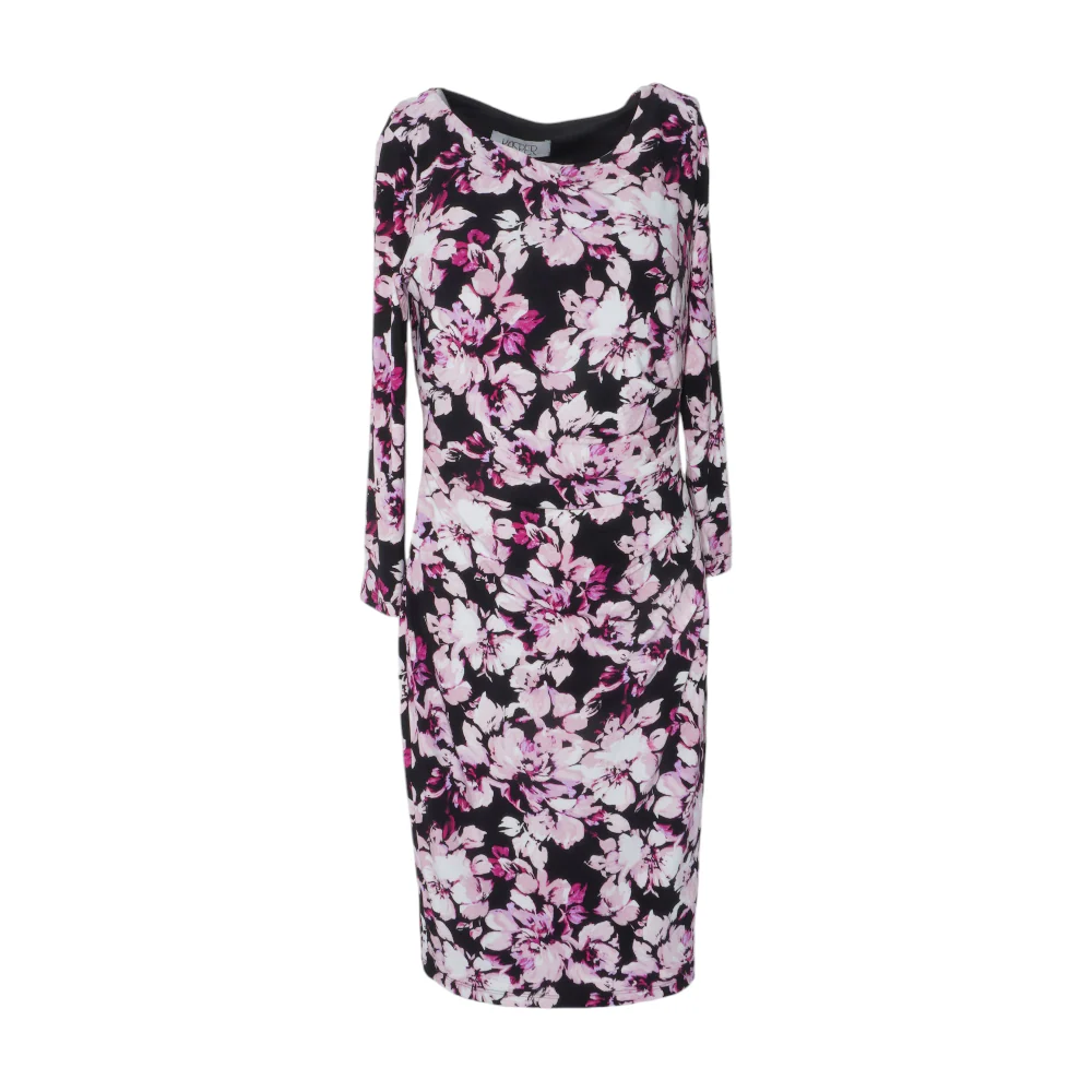 Black Floral Midi Dress