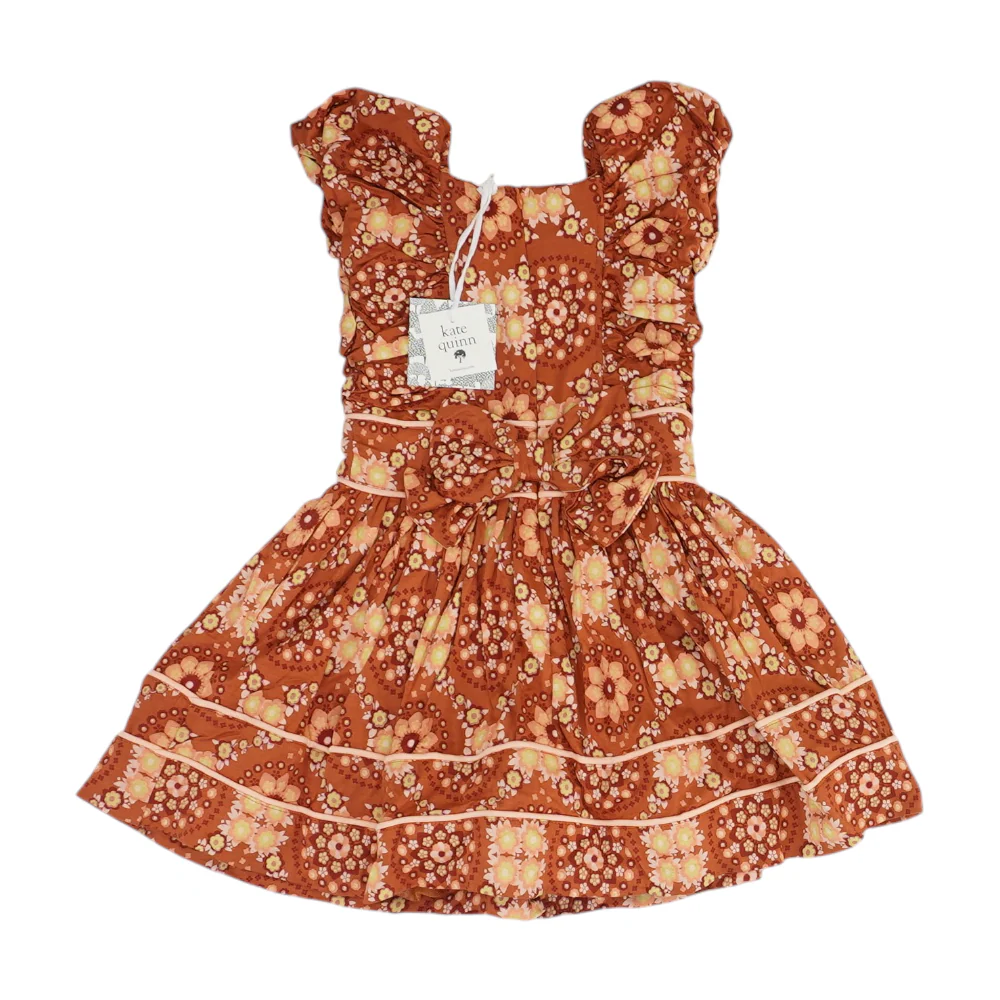 Rust Floral Dress - Image 2