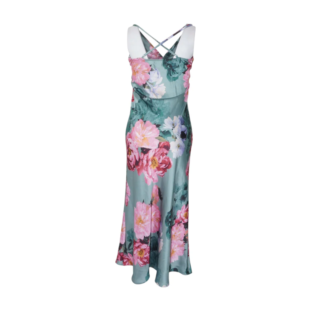Green Floral Midi Dress - Image 2