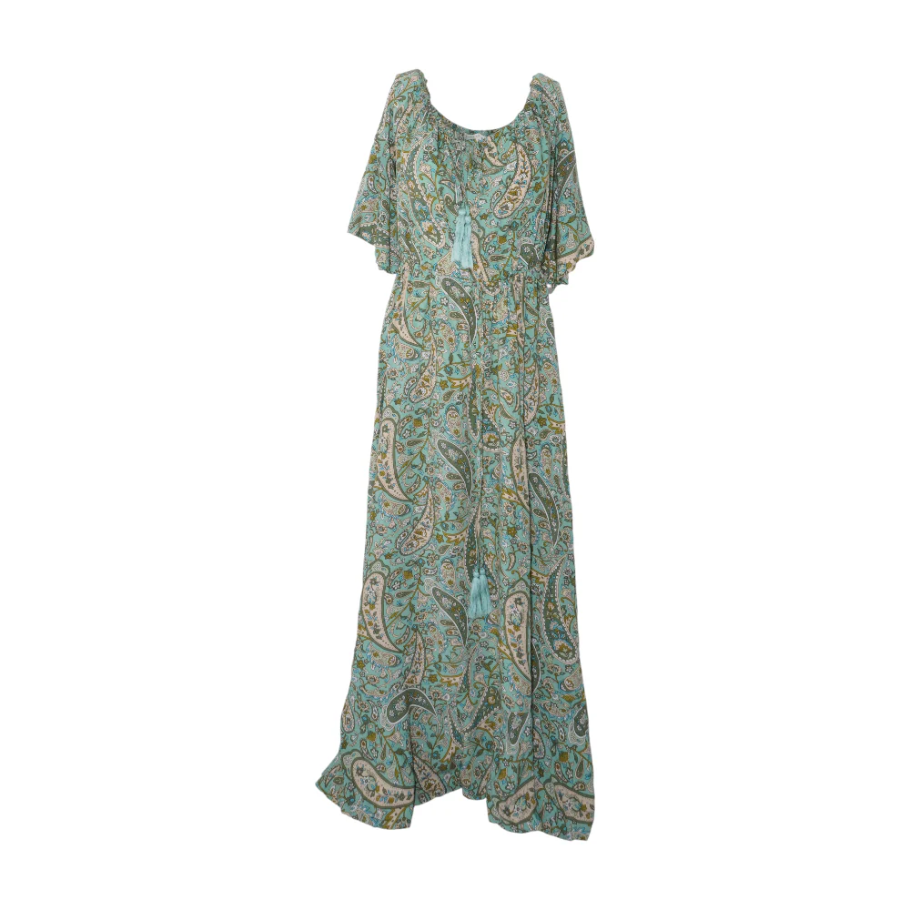 Green Paisley Maxi Dress