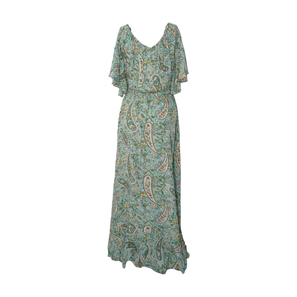 Green Paisley Maxi Dress - Image 2