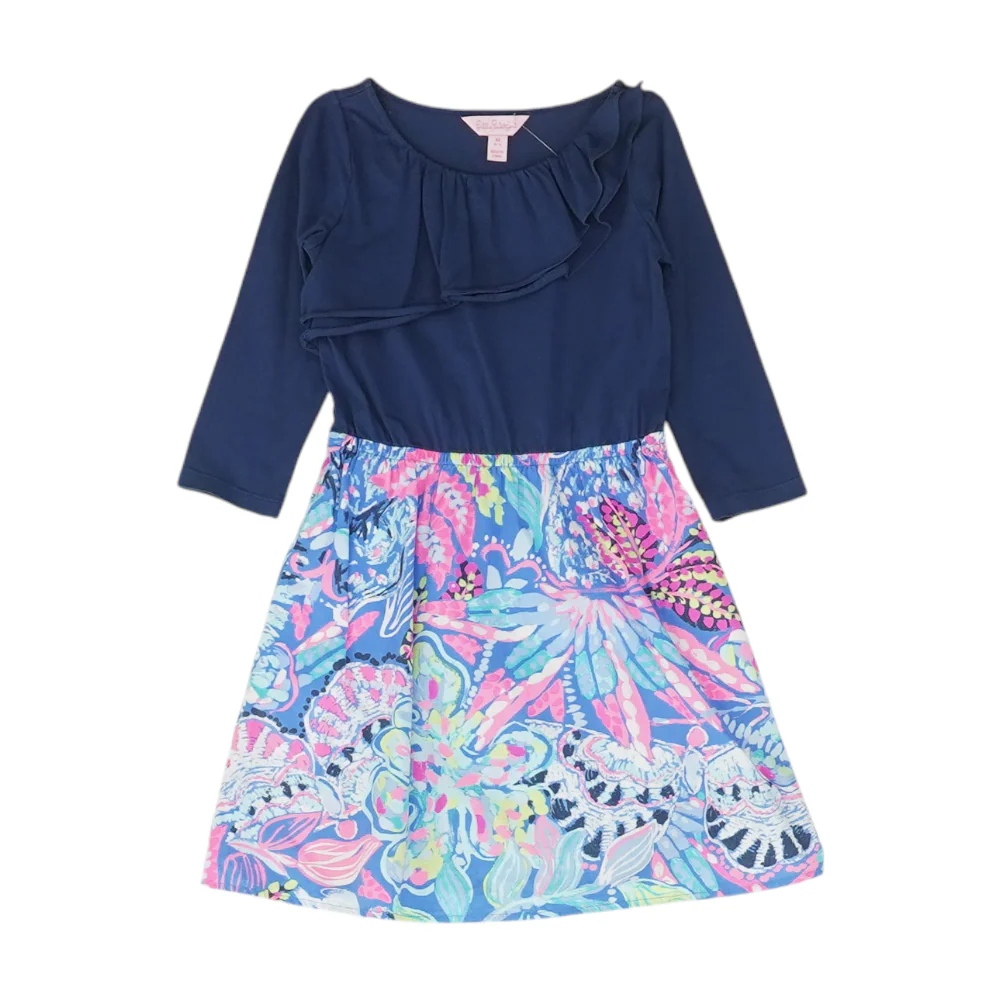 Blue Graphic Dress
