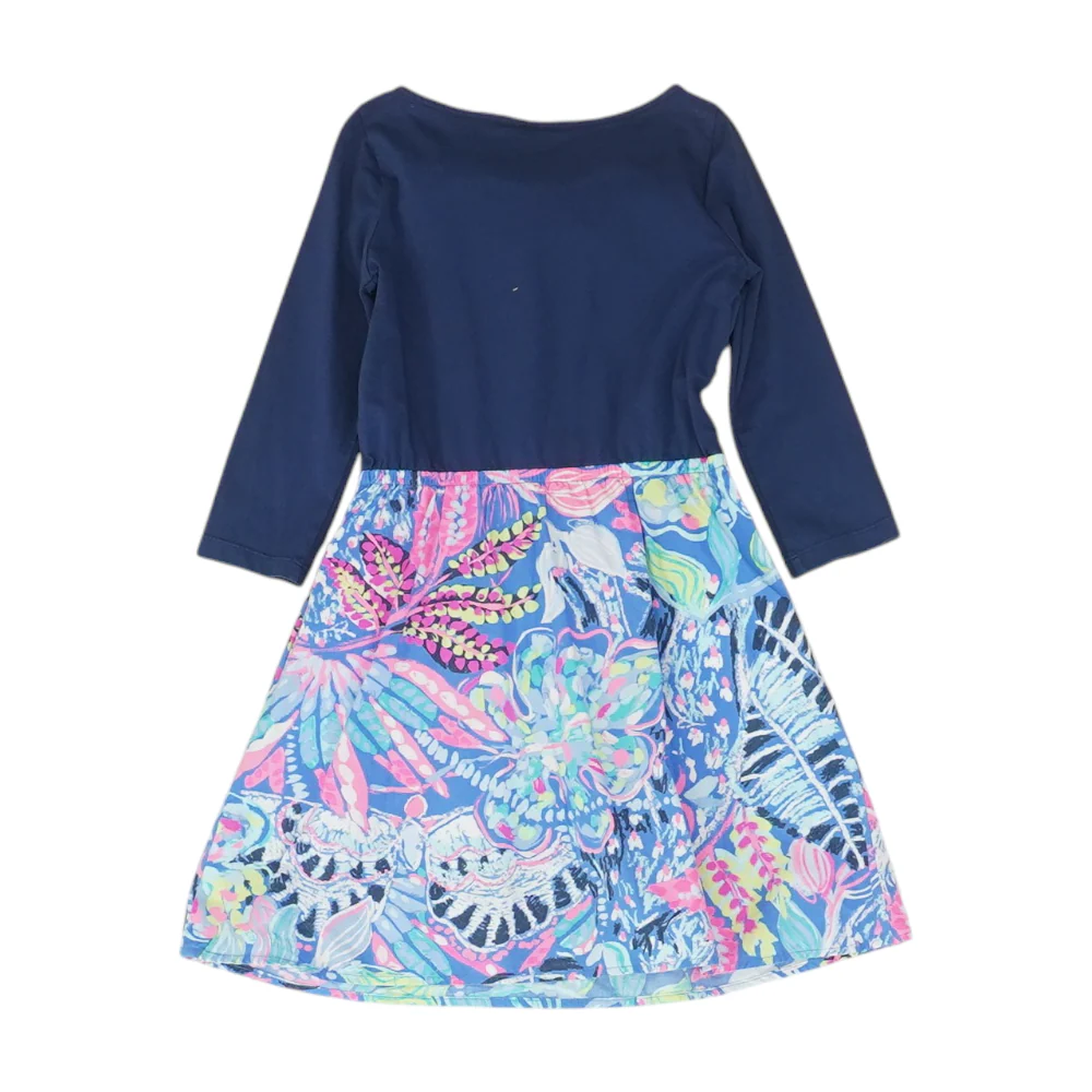 Blue Graphic Dress - Image 2