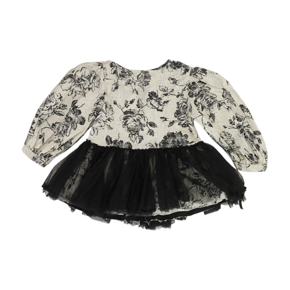 Beige Floral Blouse