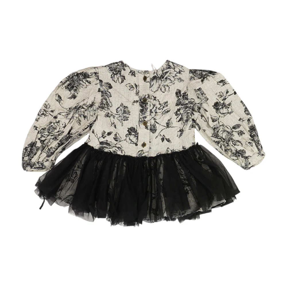 Beige Floral Blouse - Image 2