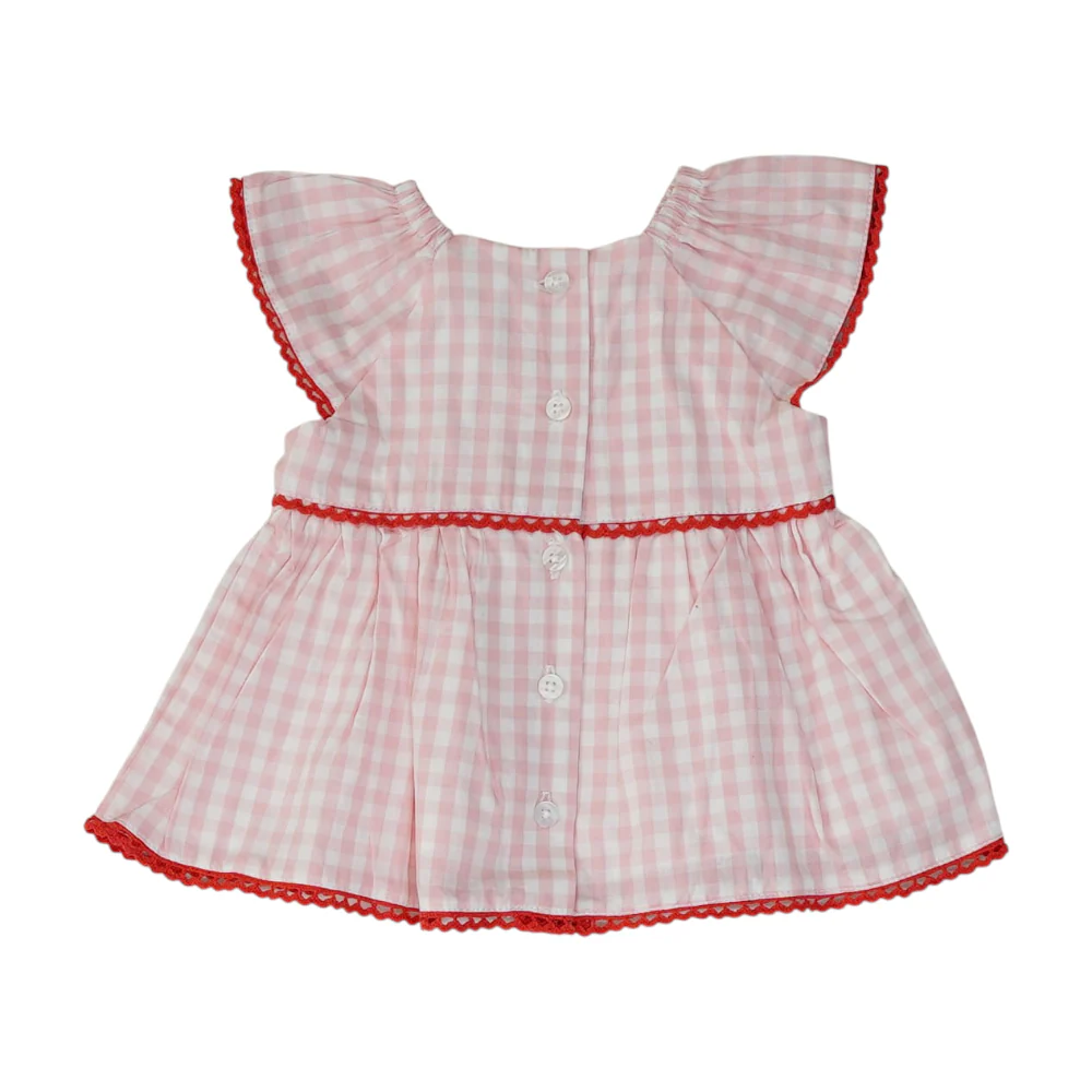 Pink Check Dress - Image 2