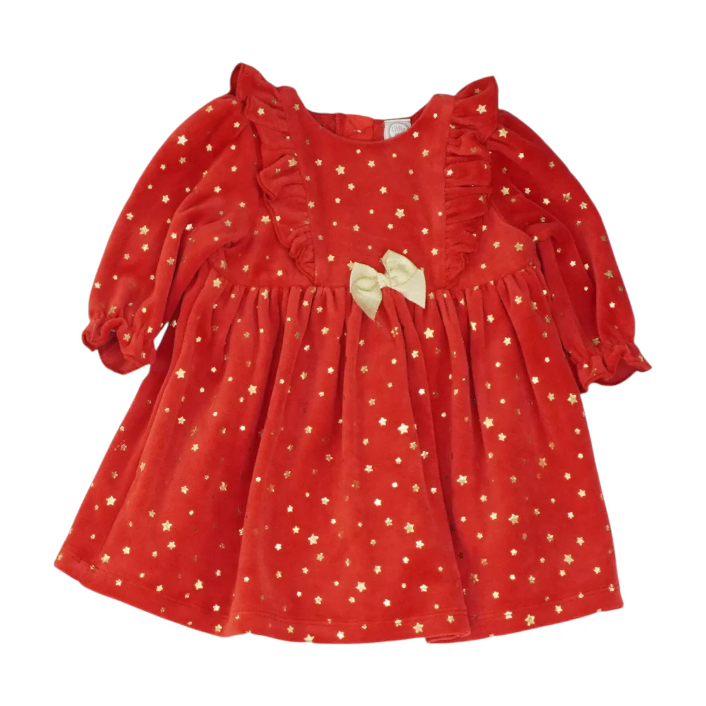Red Print Dress