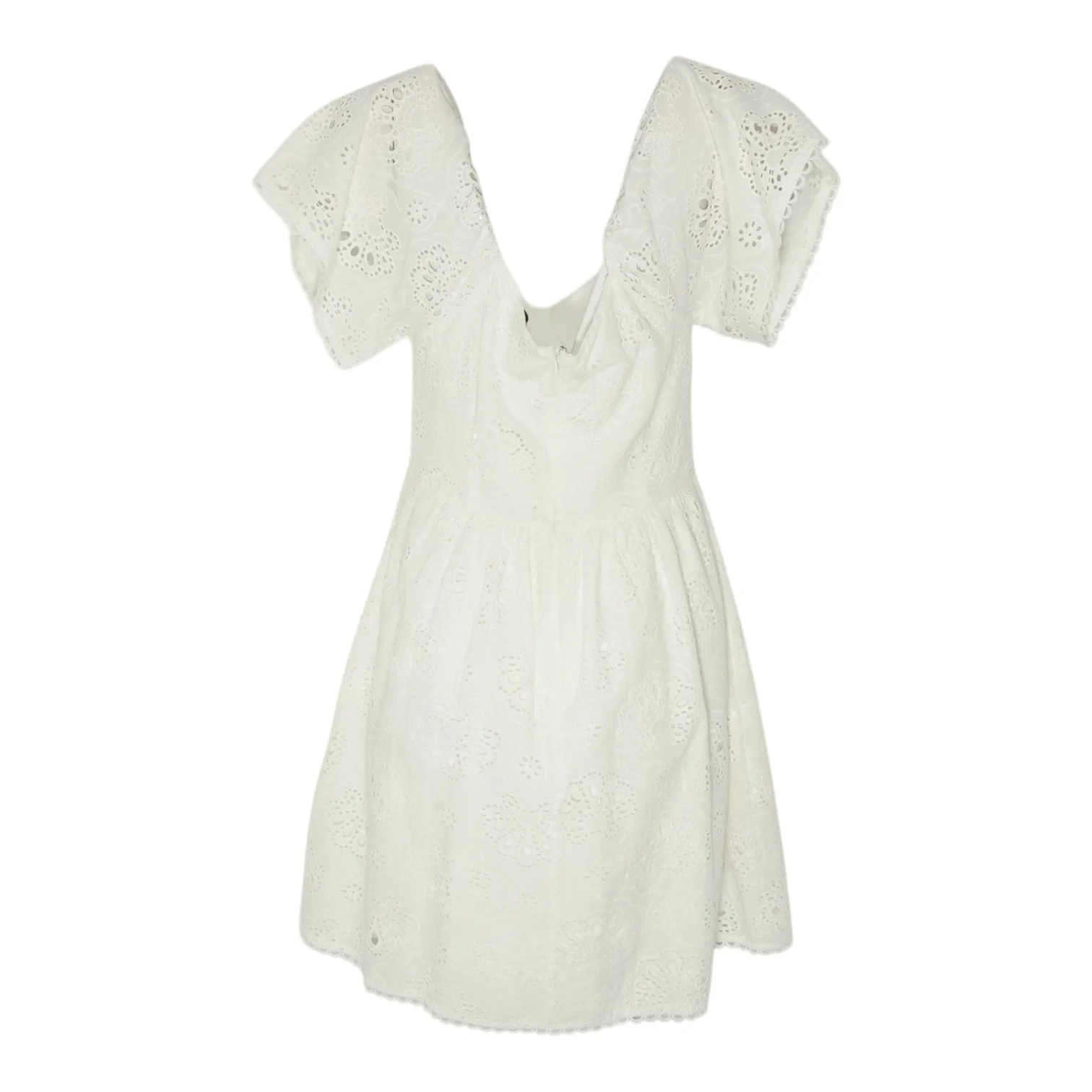 White Floral Mini Dress - Image 2