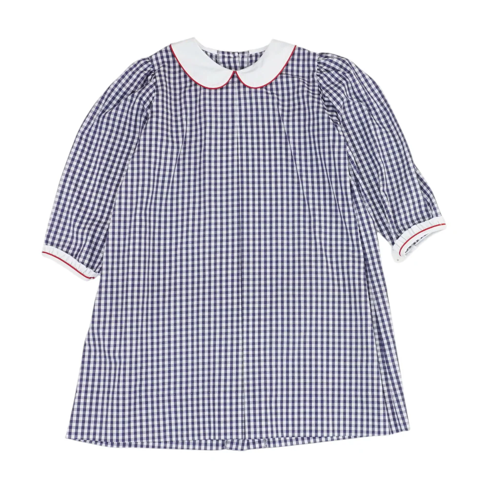 Navy Check Dress
