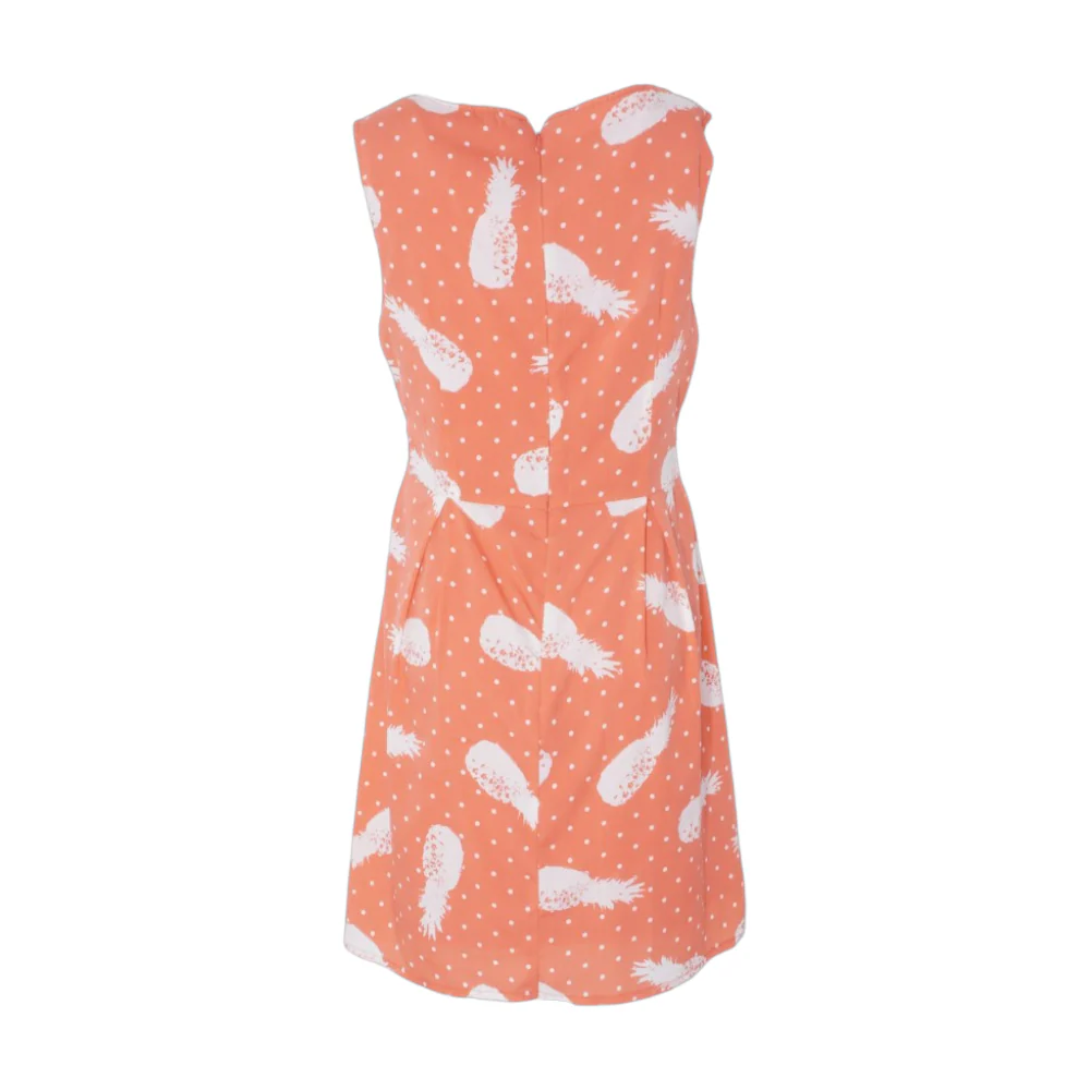 Coral Print Mini Dress - Image 2