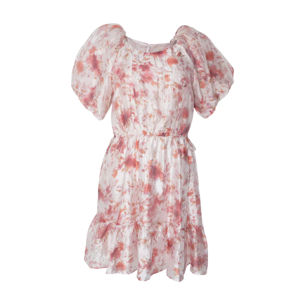 Pink Floral Mini Dress