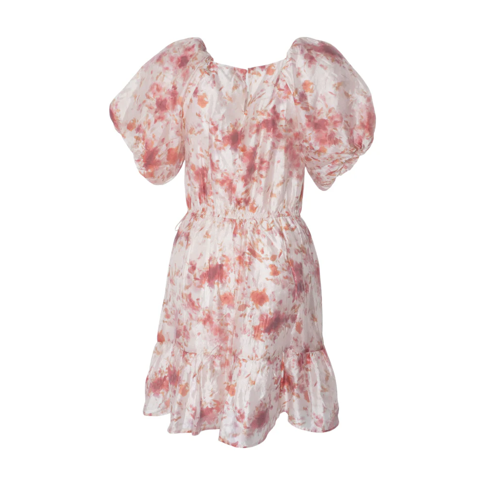 Pink Floral Mini Dress - Image 2