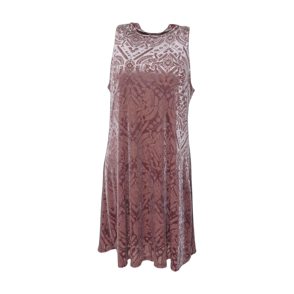 Mauve Abstract Mini Dress