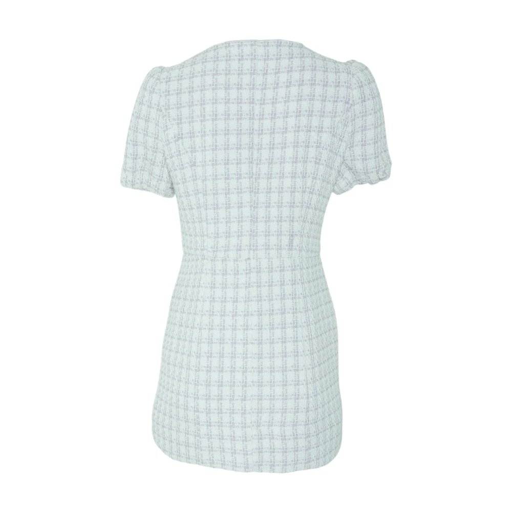 White Check Mini Dress - Image 2