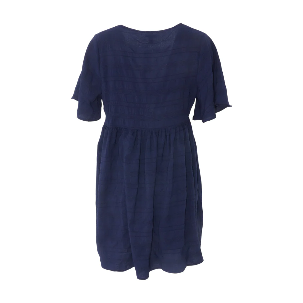 Navy Striped Mini Dress - Image 2