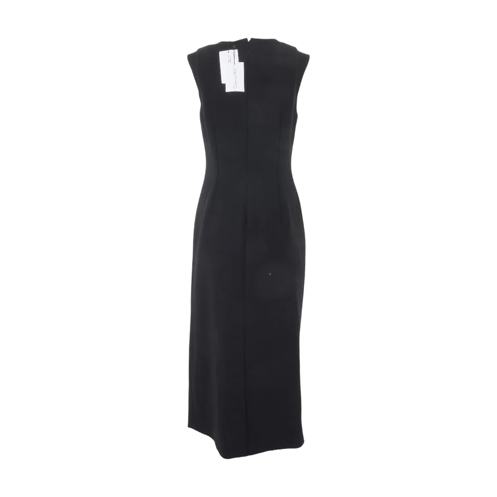 Black Pre-Spring 2026 Brooch Embroidered Cocktail Sleeveless Dress - Image 2
