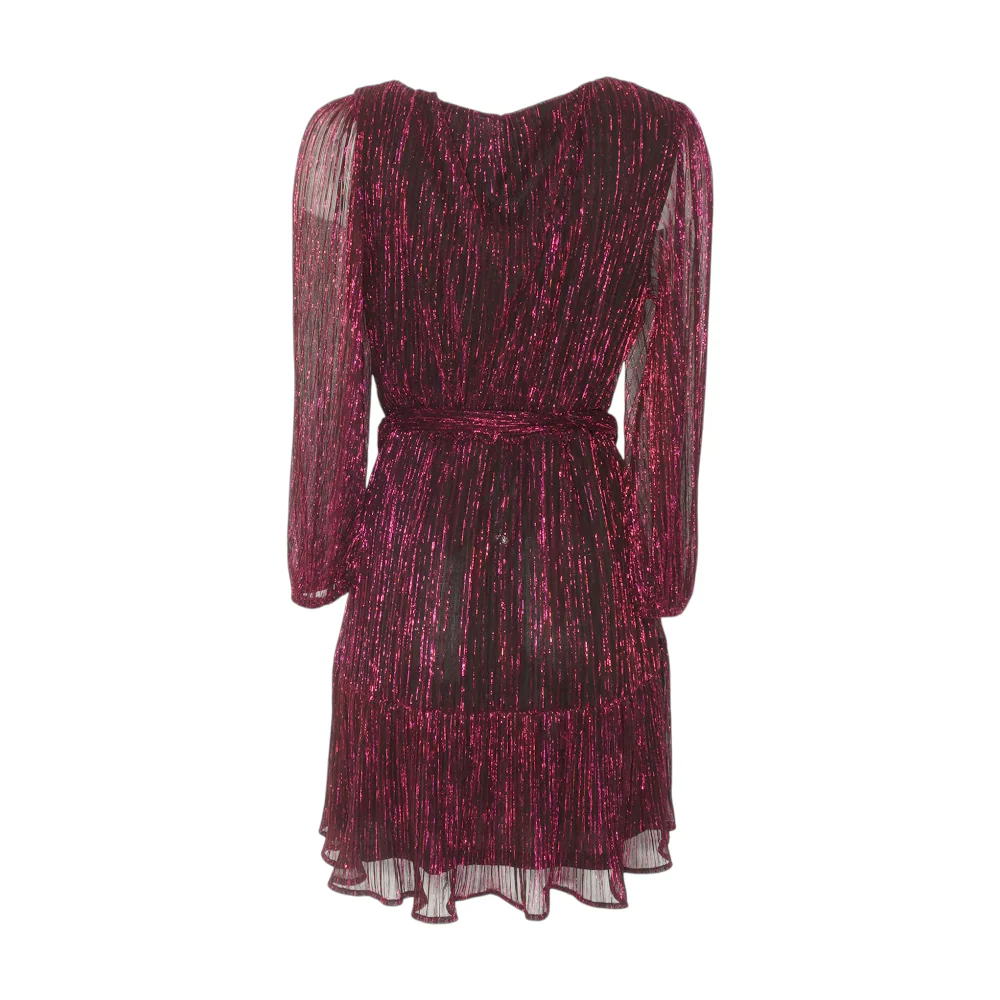 Magenta Striped Mini Dress - Image 2