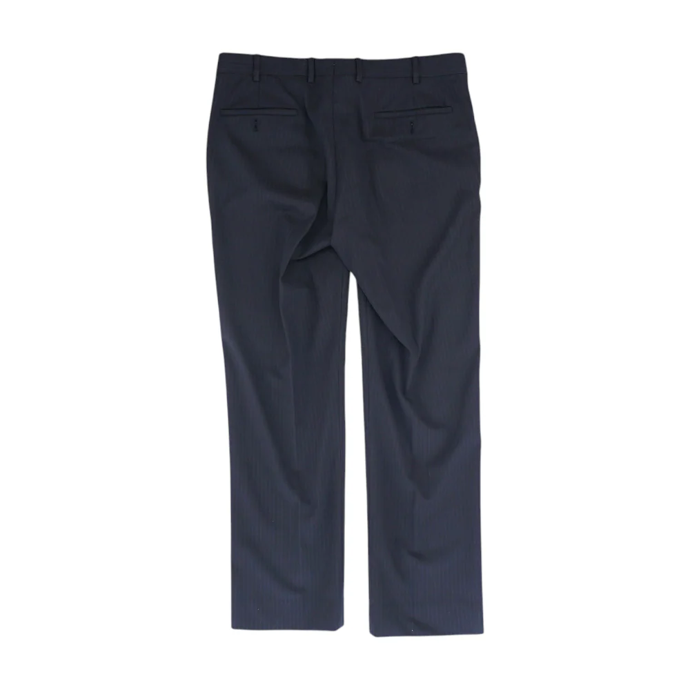 Vintage Black Striped Classic Pants - Image 2