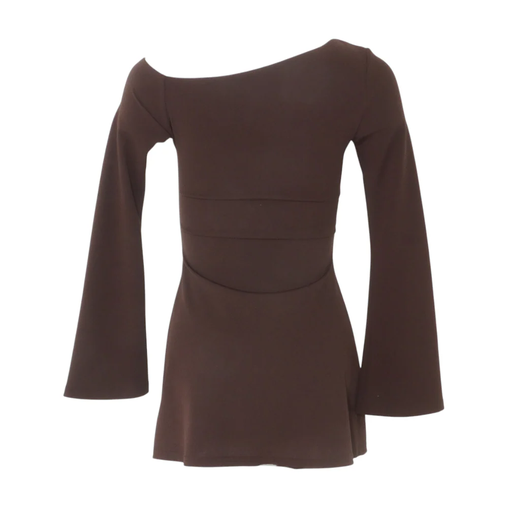 Brown Mini Dress - Image 2