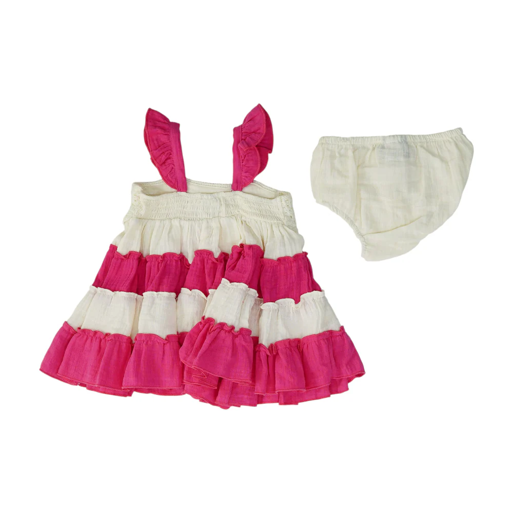 Pink Striped Dress - Image 2