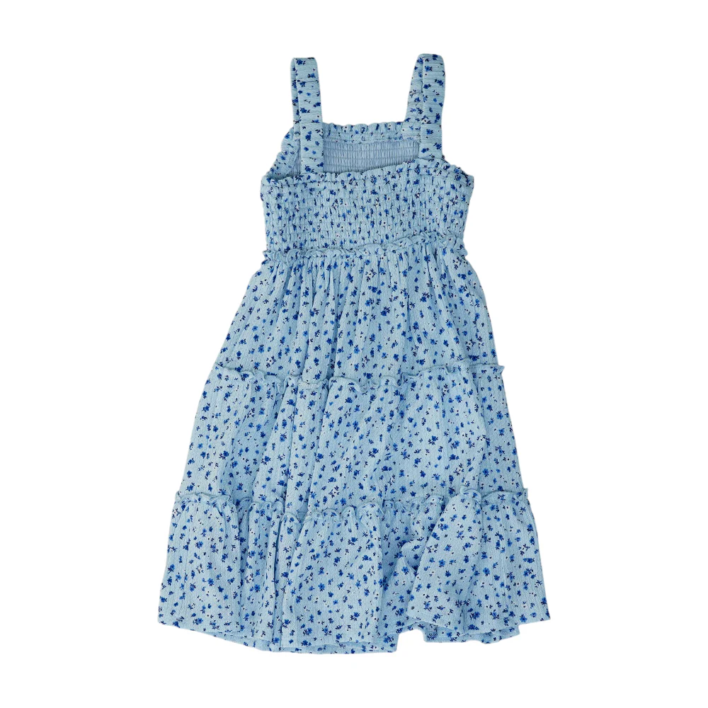 Blue Floral Dress - Image 2