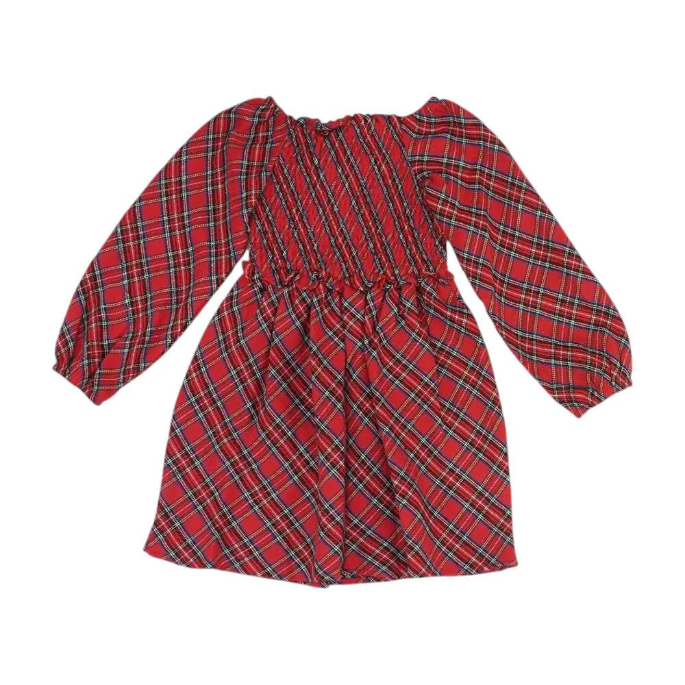 Red Plaid Dress - Image 2