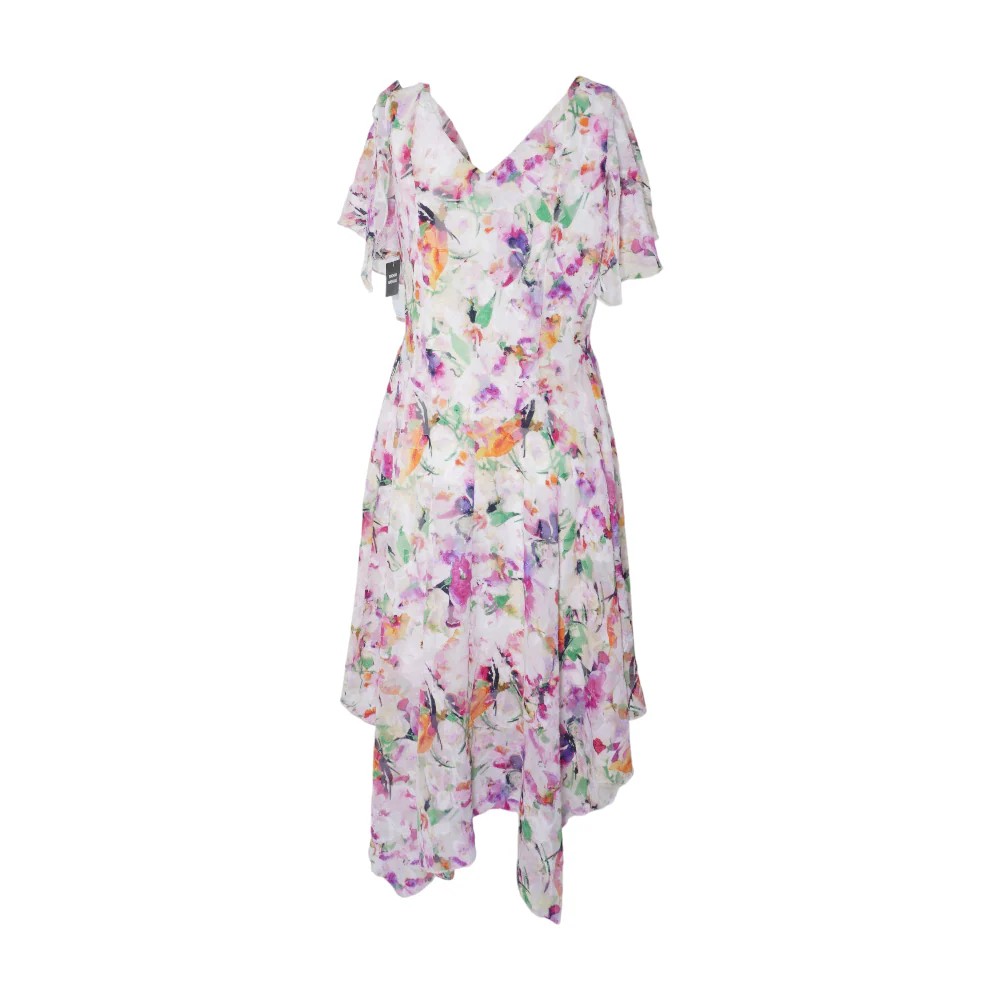 Pink Petite Floral Midi Dress - Image 2