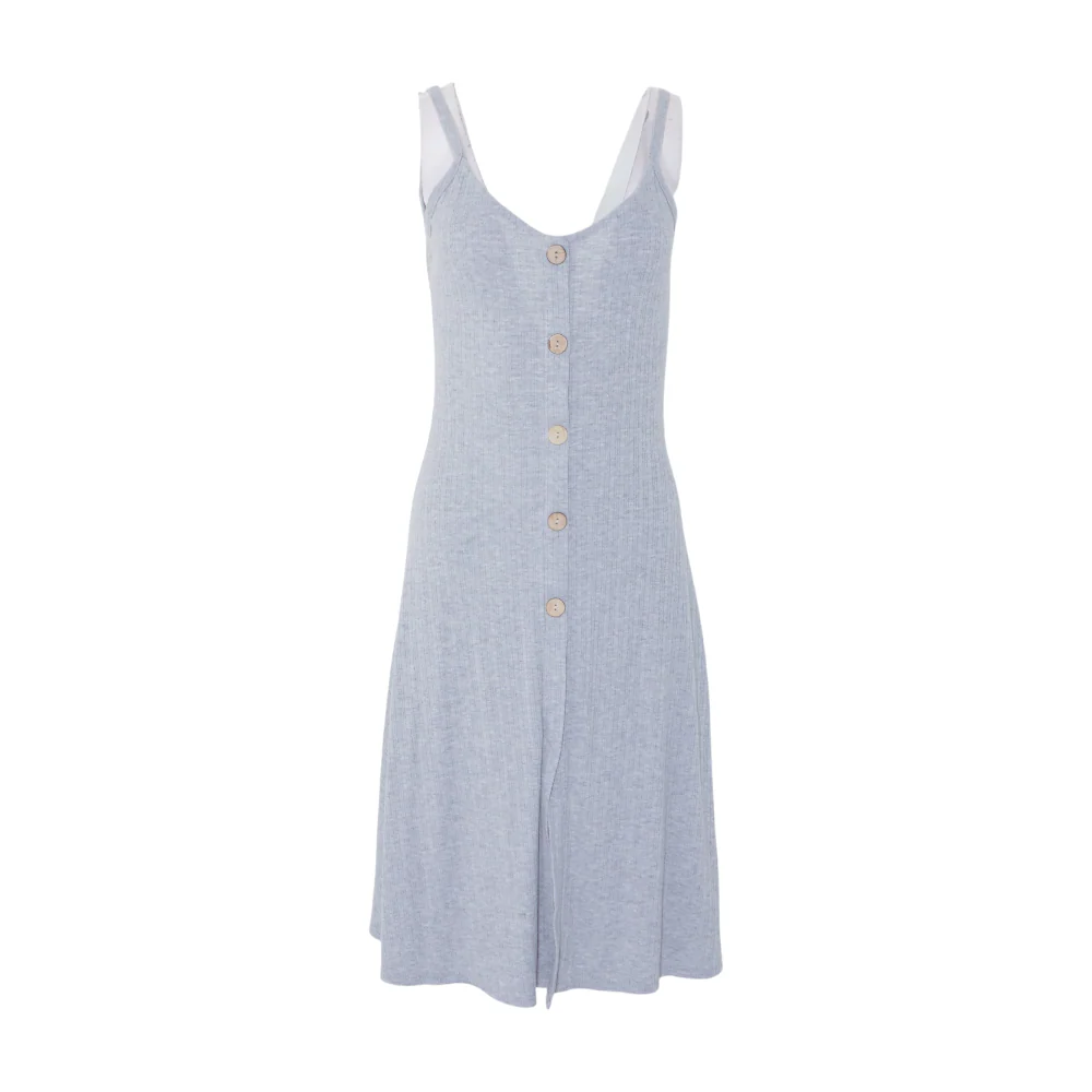Gray Midi Dress