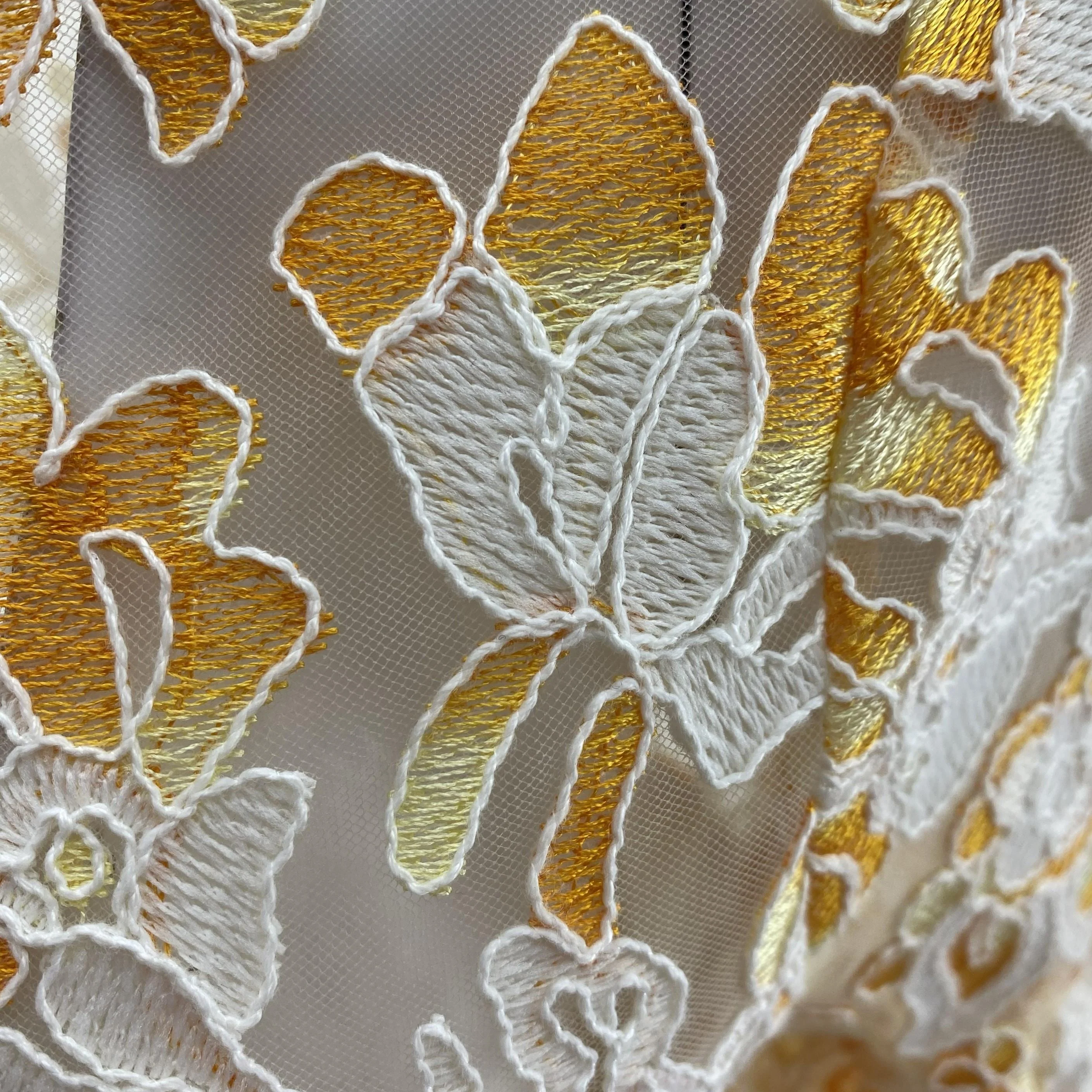 Sora Sunset Embroidered Lace Mini Dress - Image 3