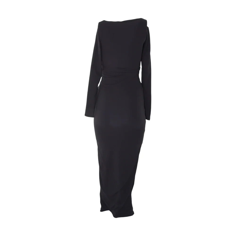 Black Solid Nightgown - Image 2