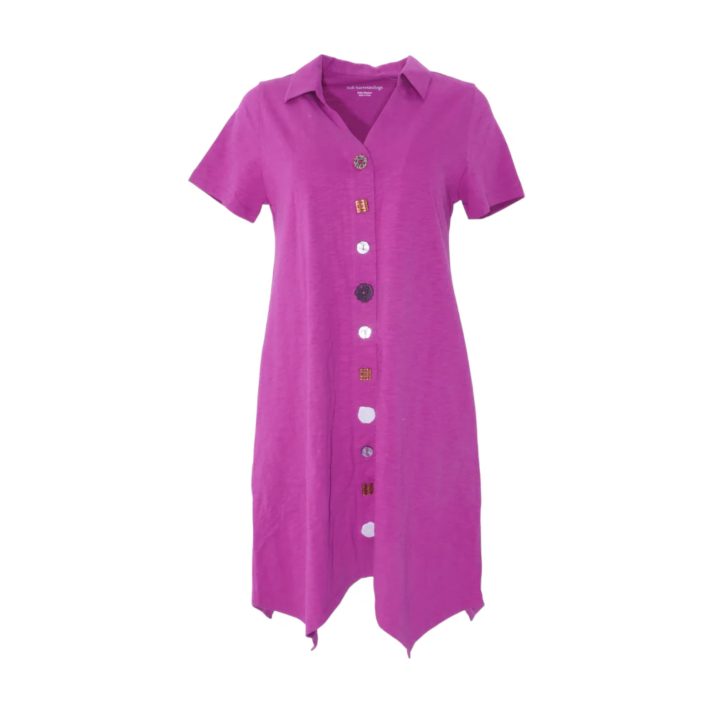 Magenta Petite Midi Dress