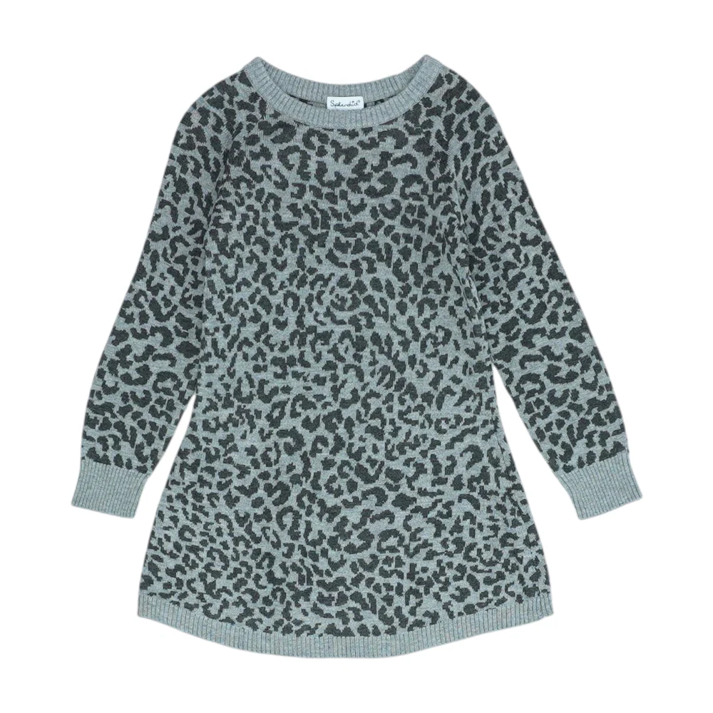 Gray Animal Print Dress