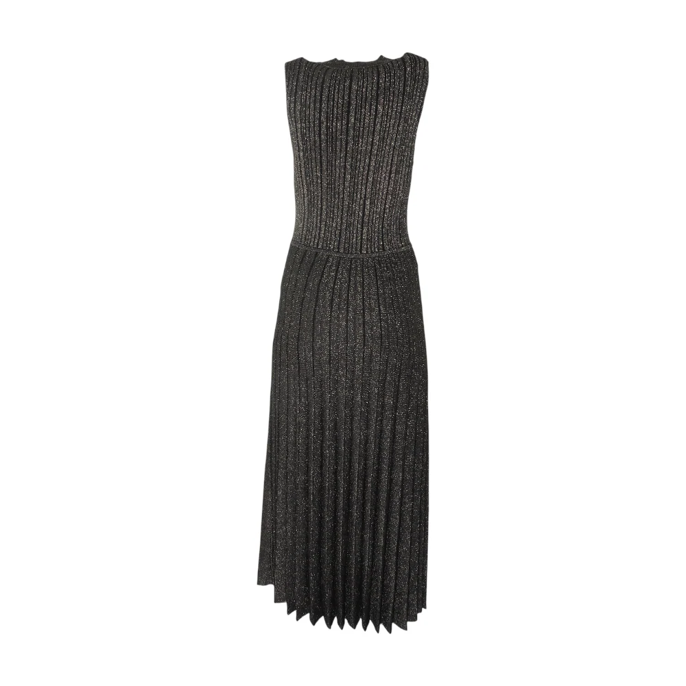 Gold Abstract Maxi Dress - Image 2