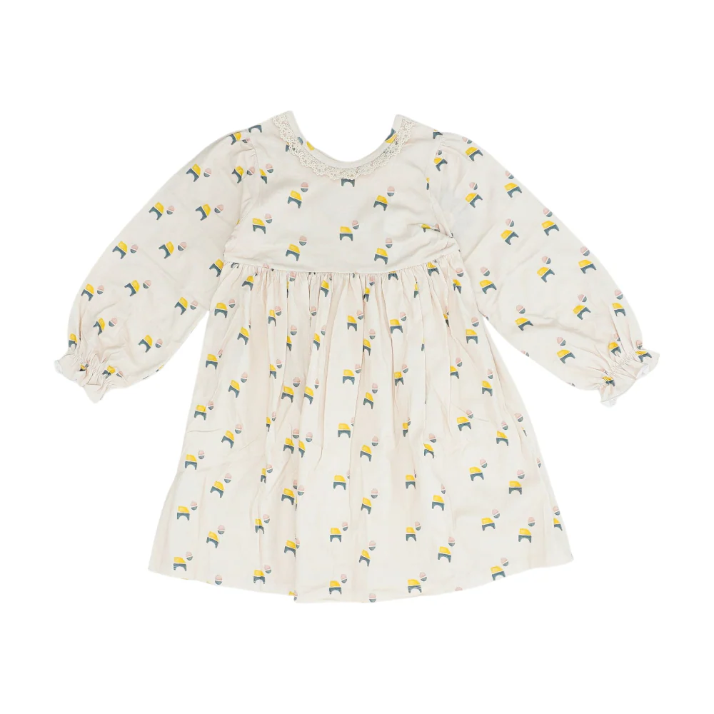 Beige Abstract Dress