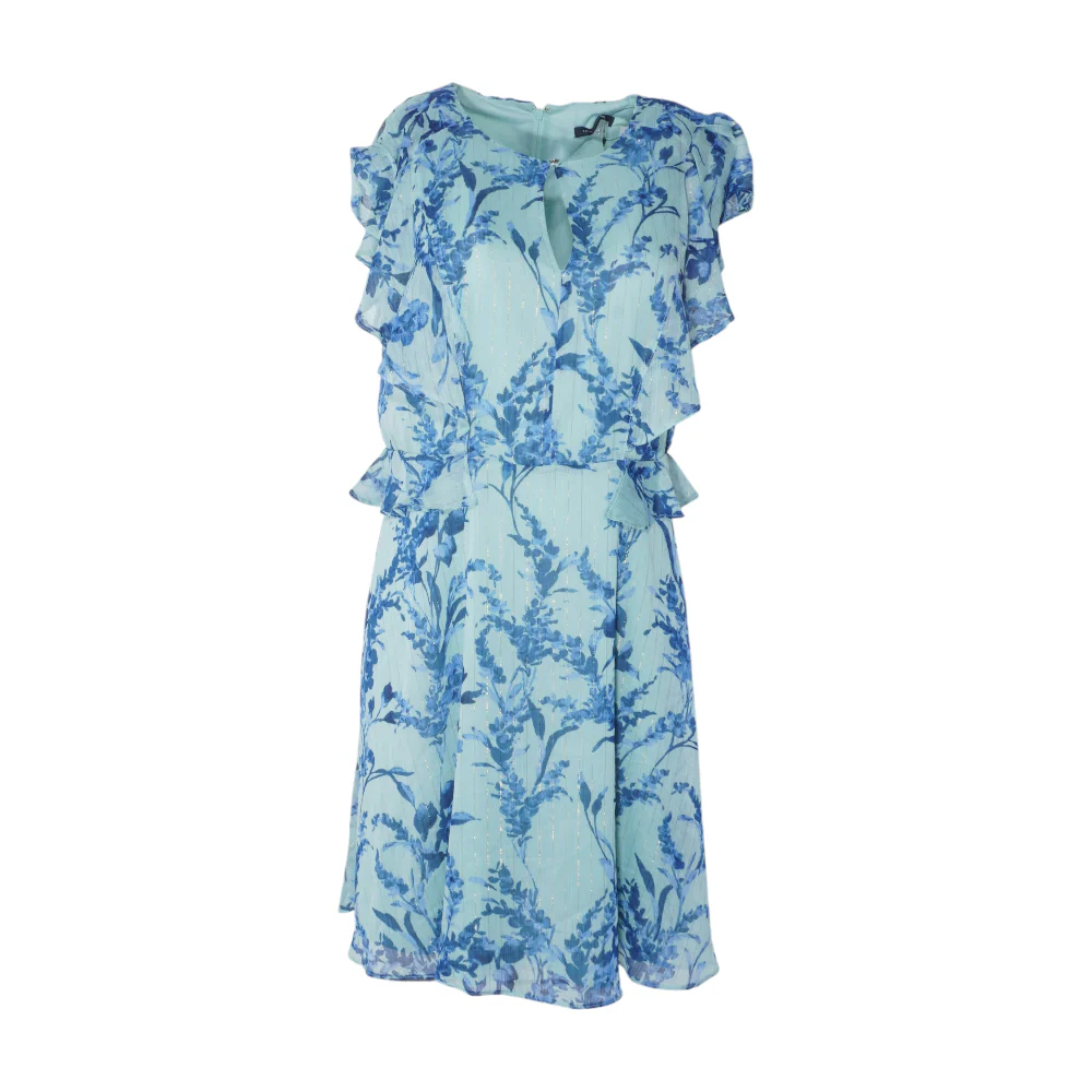 Blue Petite Floral Mini Dress