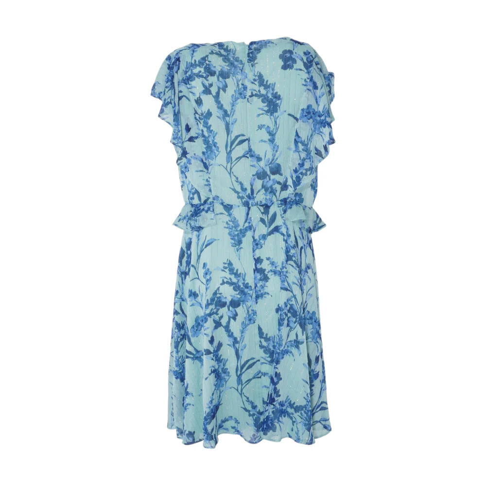 Blue Petite Floral Mini Dress - Image 2