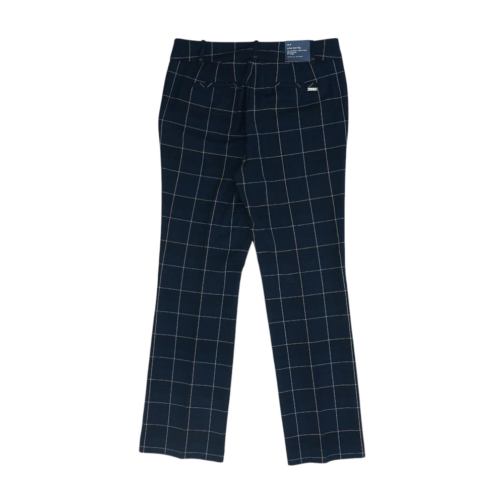 Navy Check Pants - Image 2