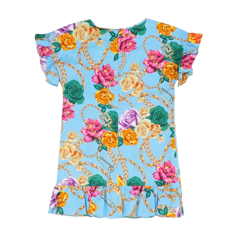Blue Floral Dress - Image 2