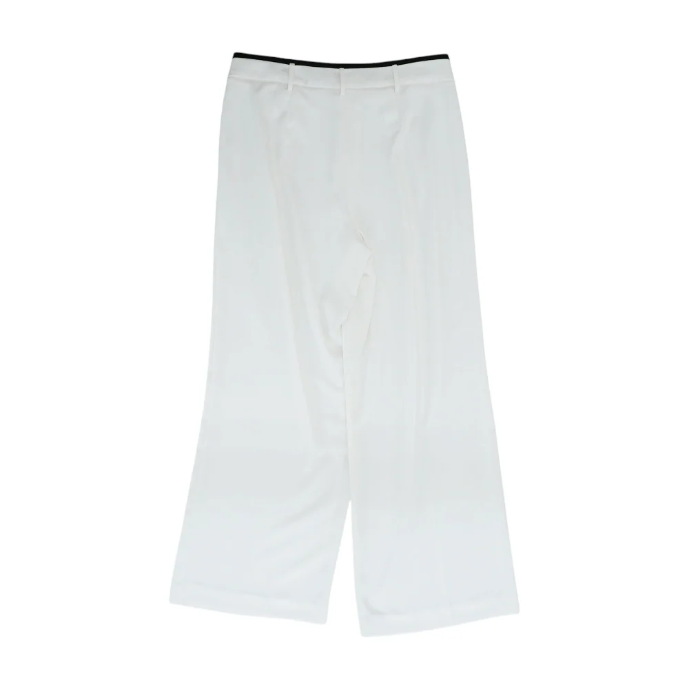 White Wide Leg Pants - Image 2
