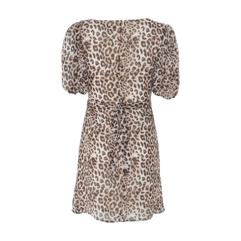 Beige Animal Print Mini Dress - Image 2