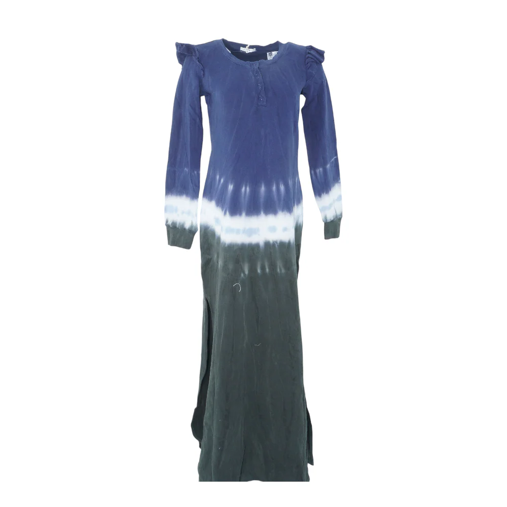 Navy Tie-Dye Maxi Dress