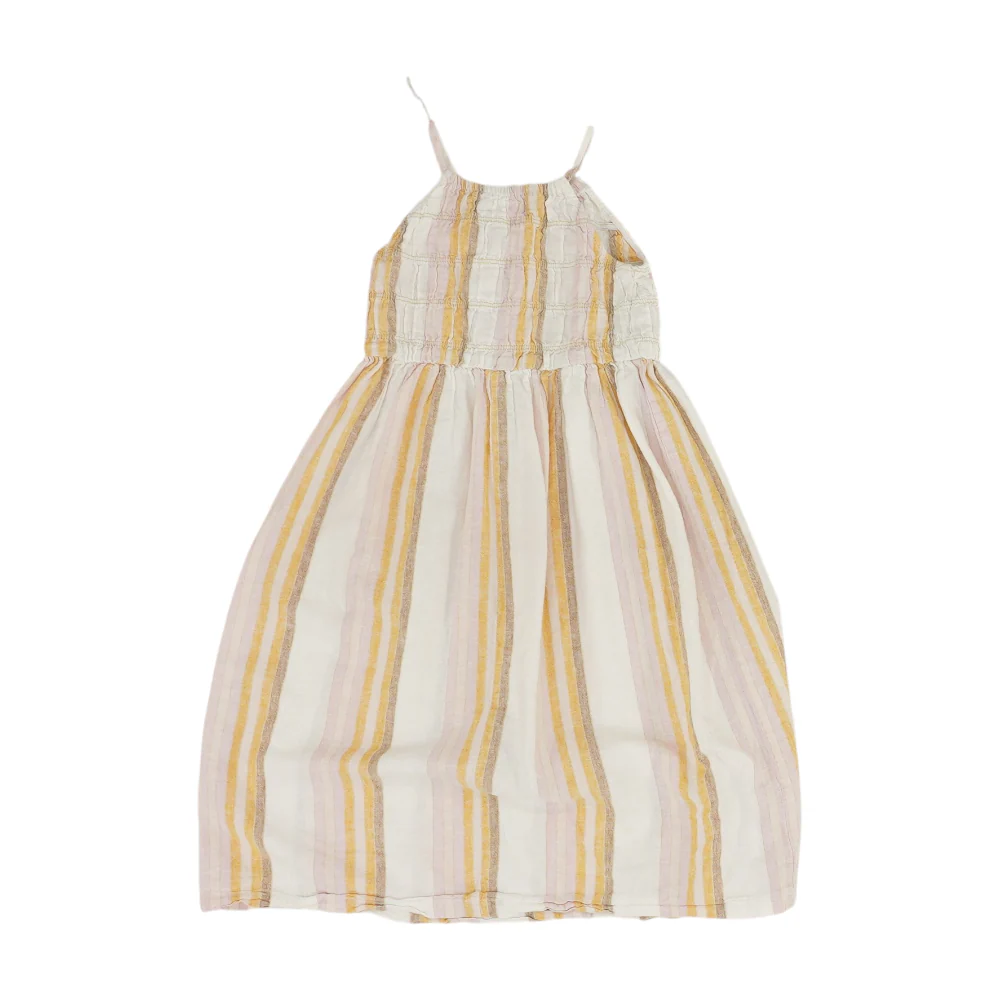 Beige Striped Dress - Image 2