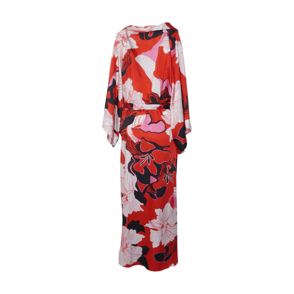 Red Floral Maxi Dress - Image 2
