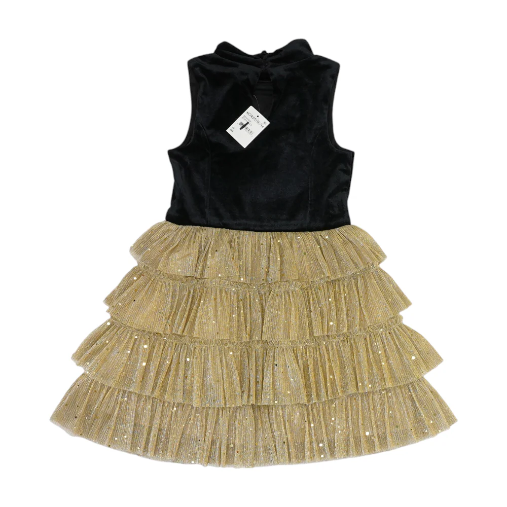 Black Color Block Dress - Image 2