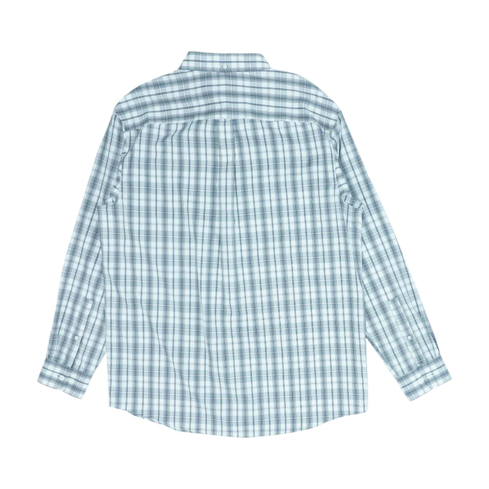 Gray Tall Plaid Long Sleeve Button Down - Image 2
